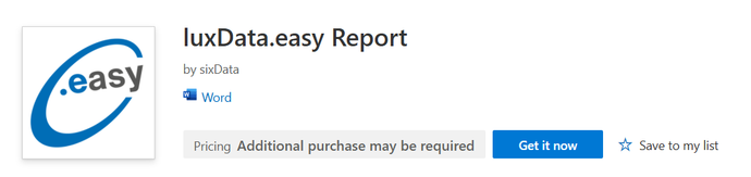 Word Add-in for luxData.easy – Create reports directly in Microsoft Word